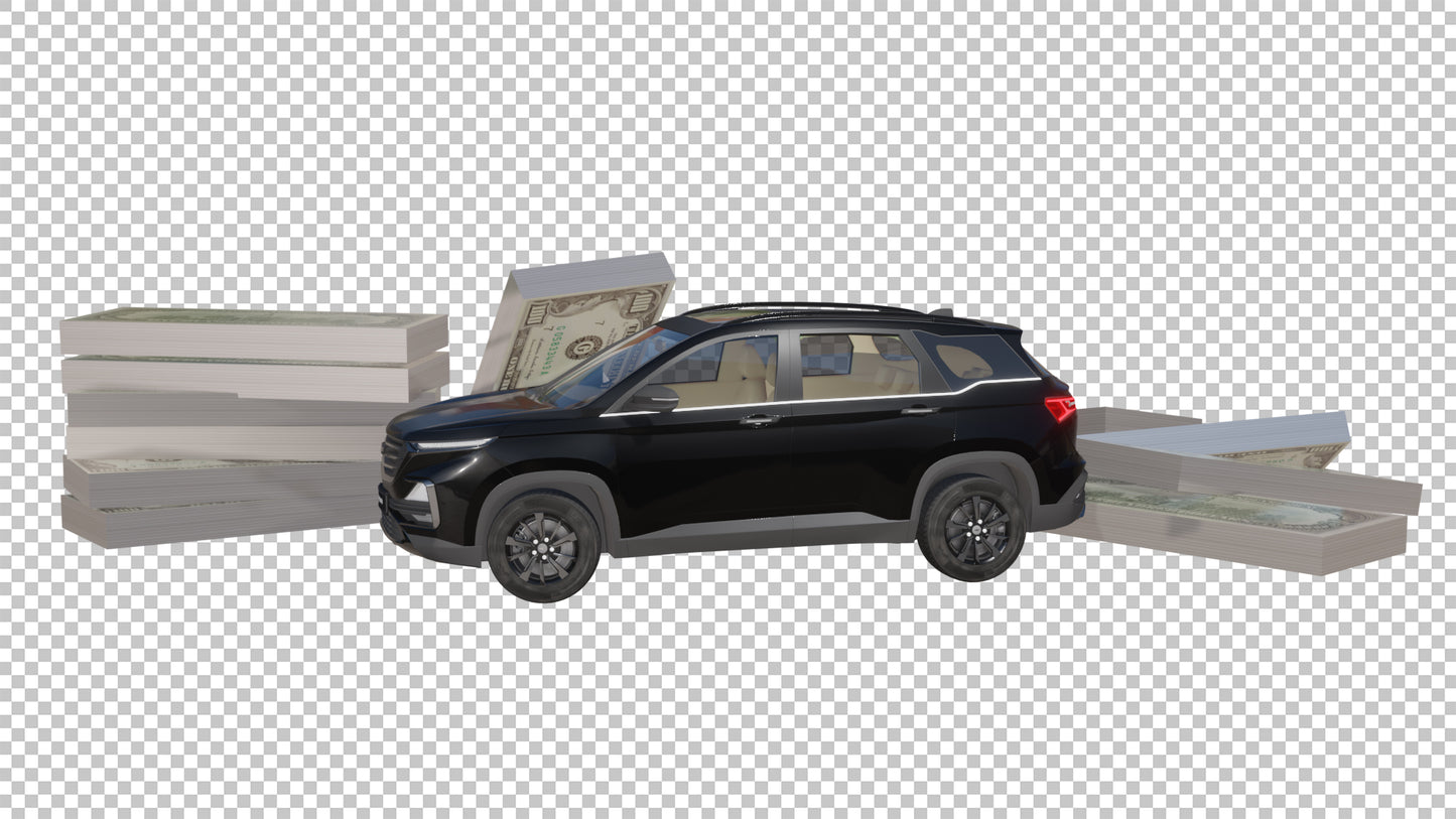 Car and Money Bands PNG - Genariq