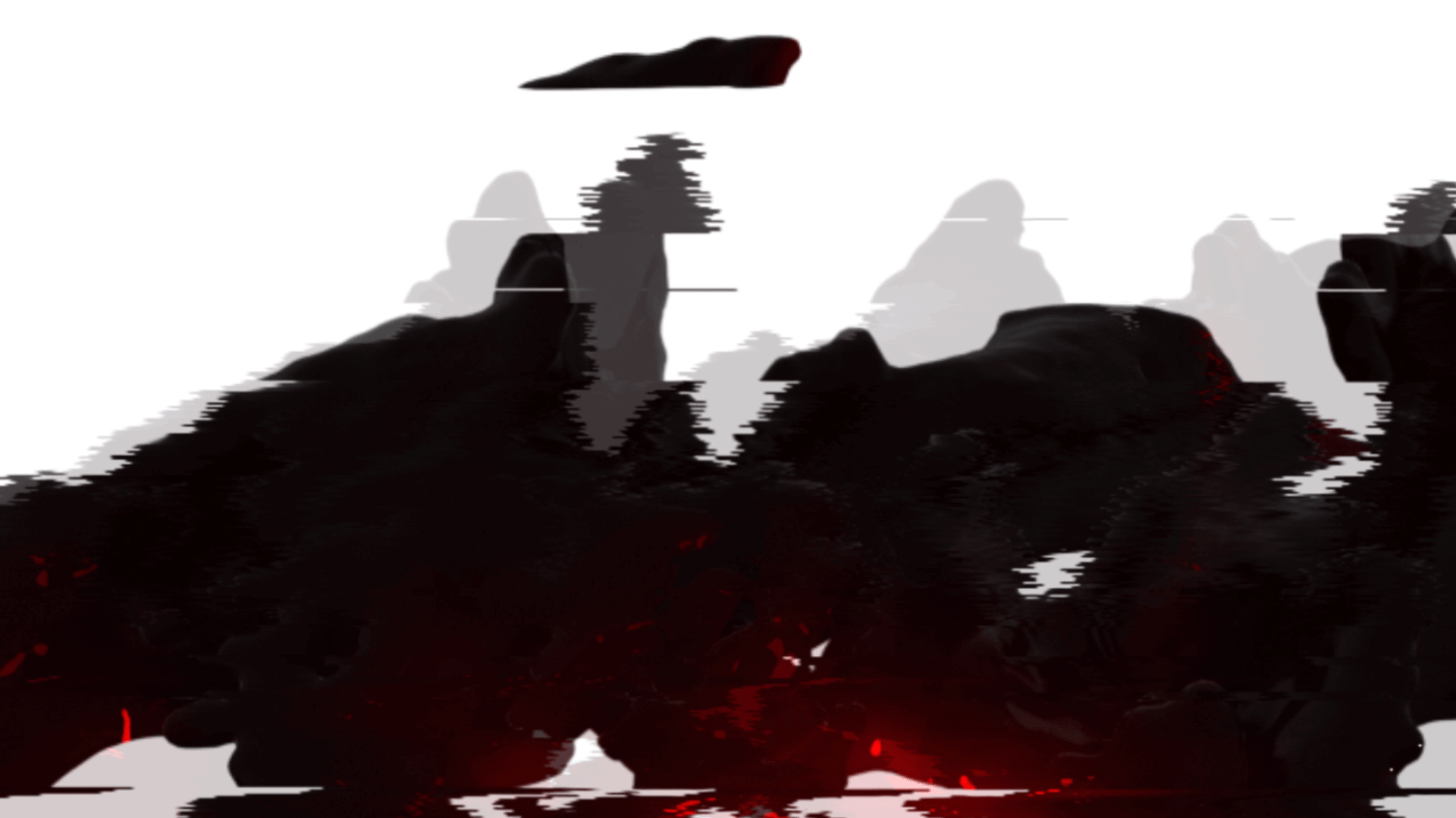blood wave digital glitch overlay png transparent