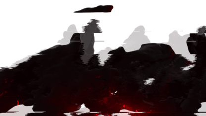 blood wave digital glitch overlay png transparent