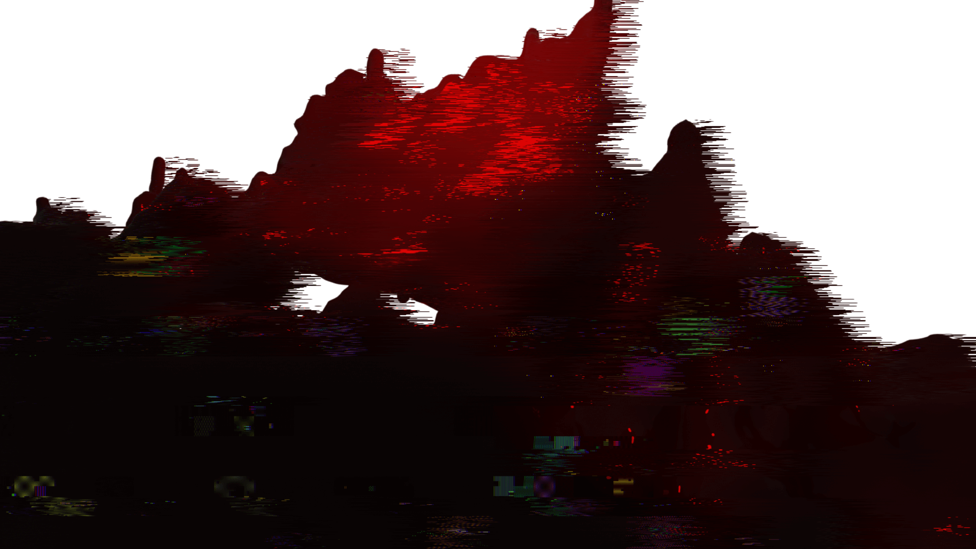 blood wave digital glitch overlay png transparent