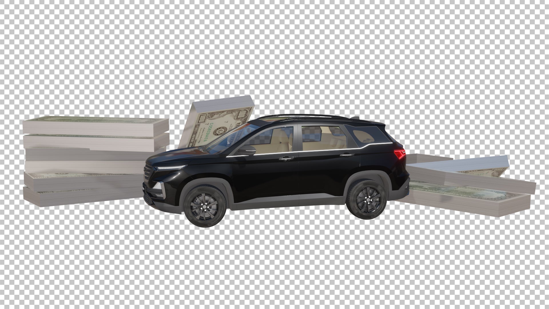 Car and Money Bands PNG - Genariq