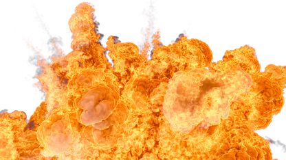 smoke and explosion fire video effect overlay