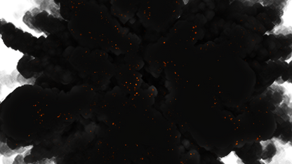 smoke and explosion fire video effect overlay