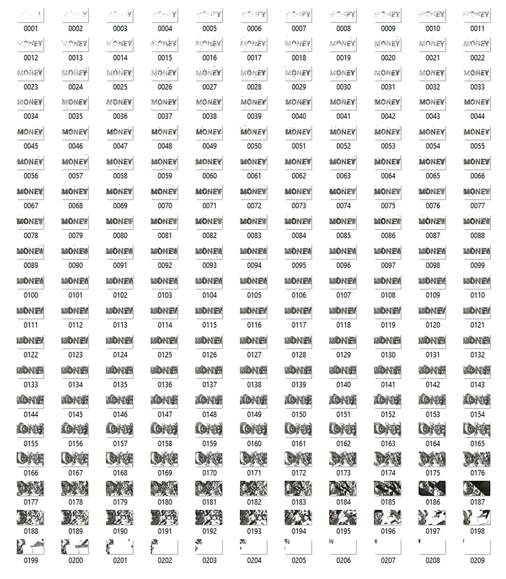 Money Title Build (image sequence + overlay) - Genariq