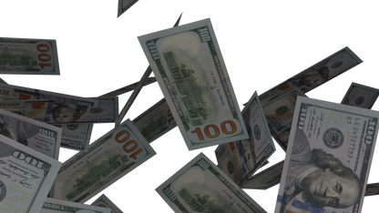 100 dollar bill pass transition overlay