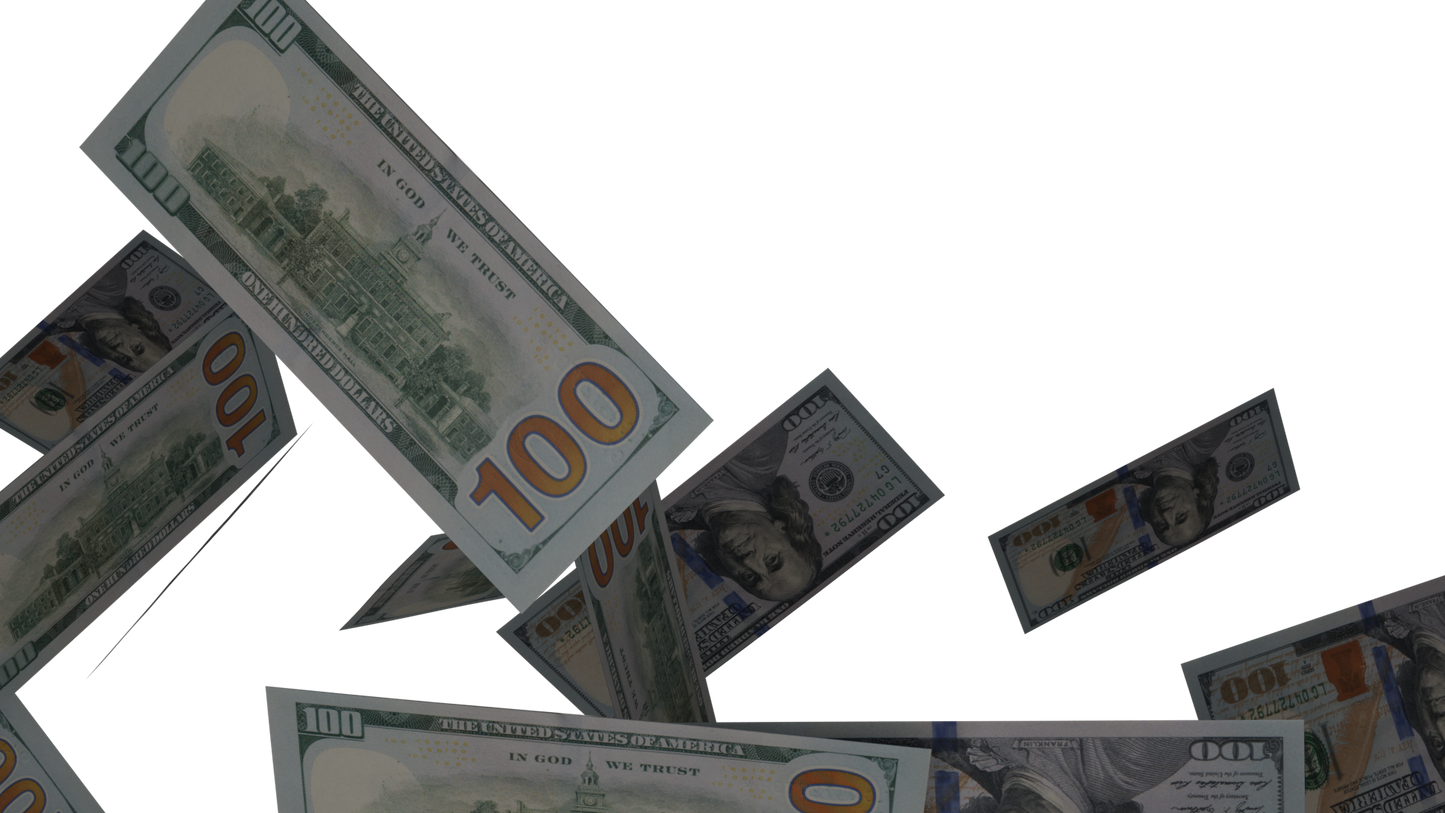 money pass one hundred dollar bill png