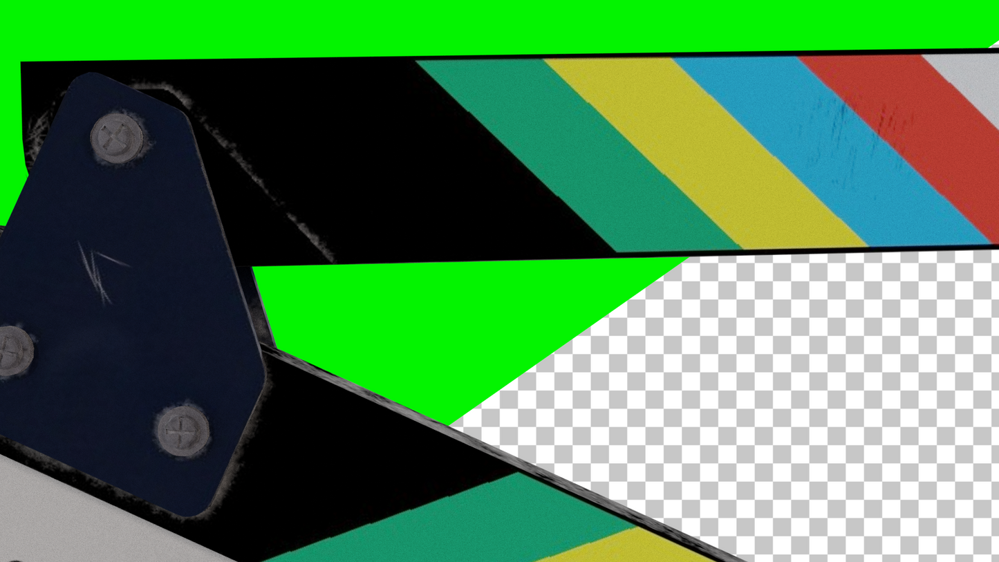 clapper boards png greenscreen overlay free