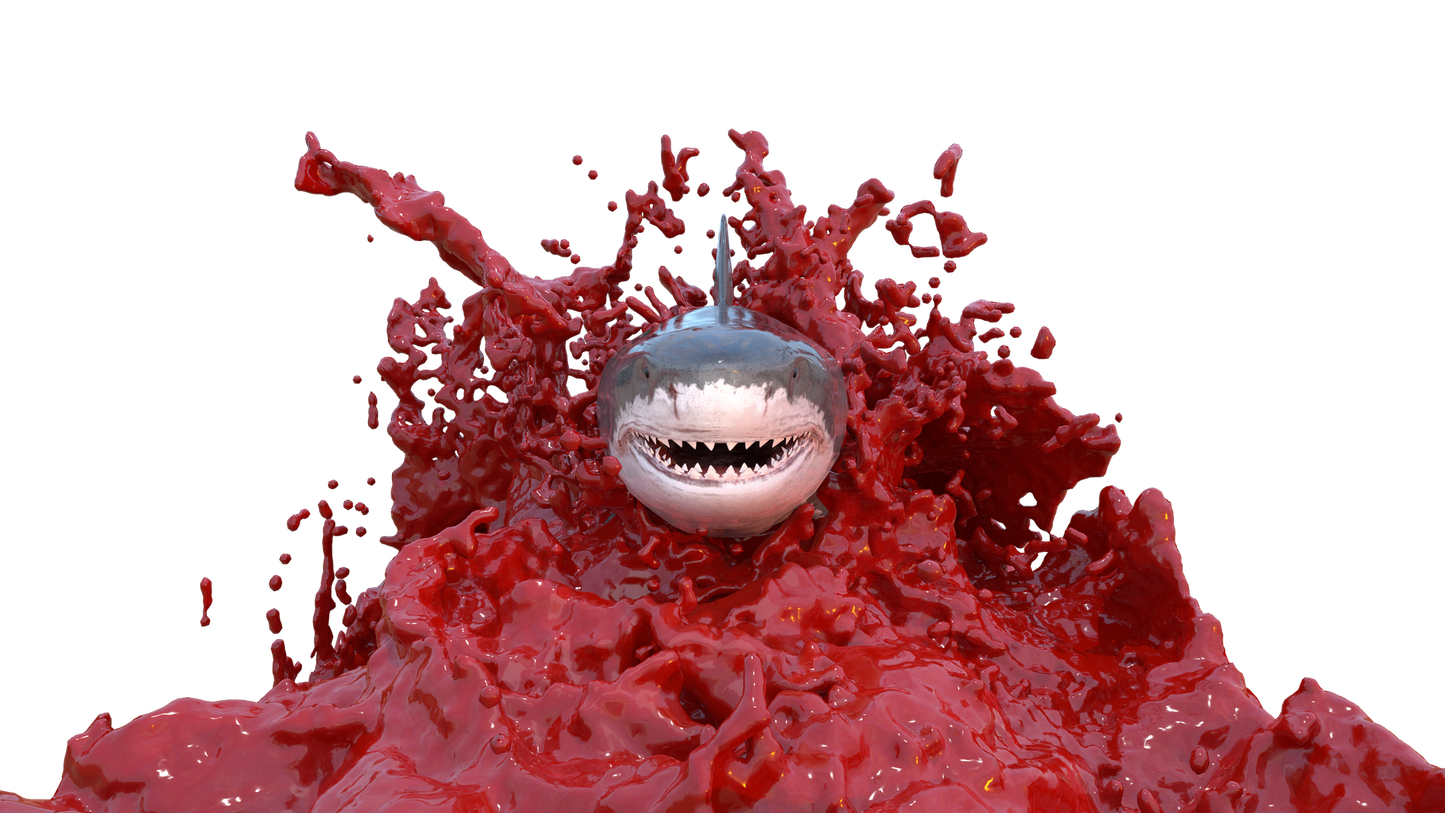 great white shark blood png