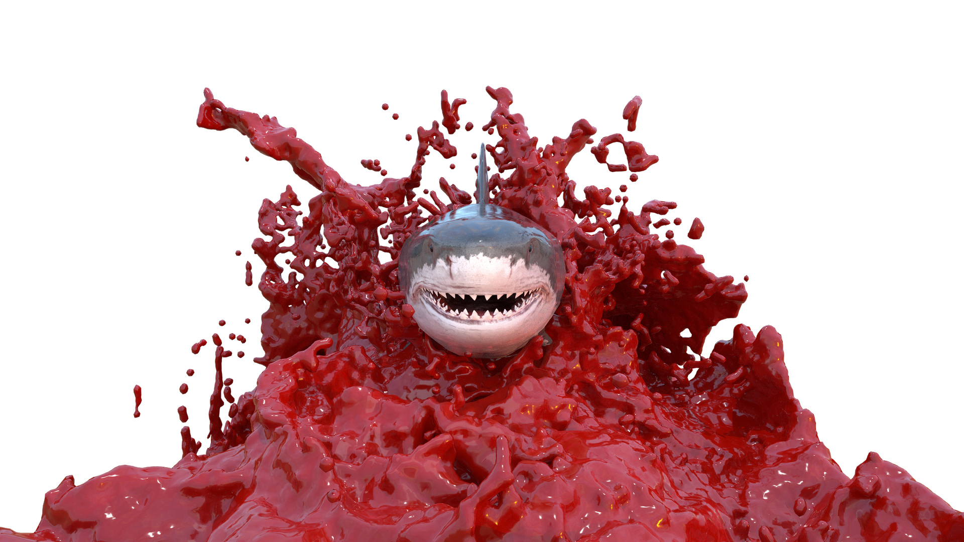 great white shark blood png